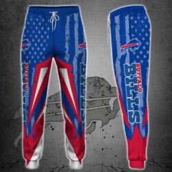 Buffalo Bills Mens Sweatpants american flag, Casual Drawstring Trousers Training Pants Fan Gift