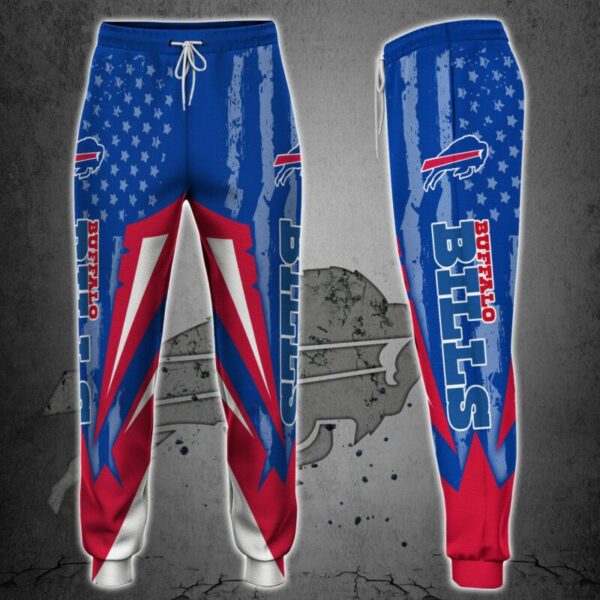 Buffalo Bills Mens Sweatpants american flag, Casual Drawstring Trousers Training Pants Fan Gift