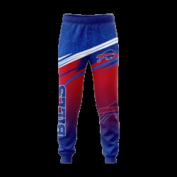 Buffalo Bills Mens Tracksuit Zipper Pullover Football Sweatpants Outfits