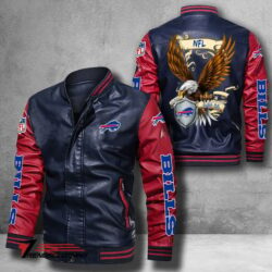 Buffalo-Bills-NFL-USEagle-Bomber-Leather-Jacket-custom-red