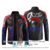 Buffalo Bills Punk’s Not Dead Skull motocycle block biker leather jacket