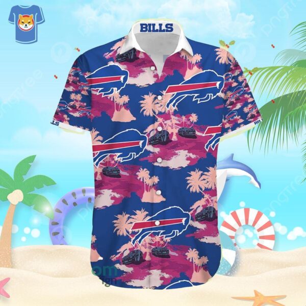 Buffalo Bills Vintage island car Pattern Hawaiian Shirt For Fans