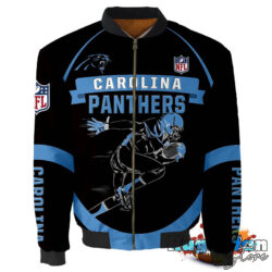 Carolina Panthers NFL 3d Bomber Jacket Graphic Running - New arrivals