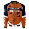 Chicago Bears NFL 3d Bomber Jacket Graphic Running - New arrivals Chicago Bears NFL 3d Bomber Jacket Graphic Running - New arrivals