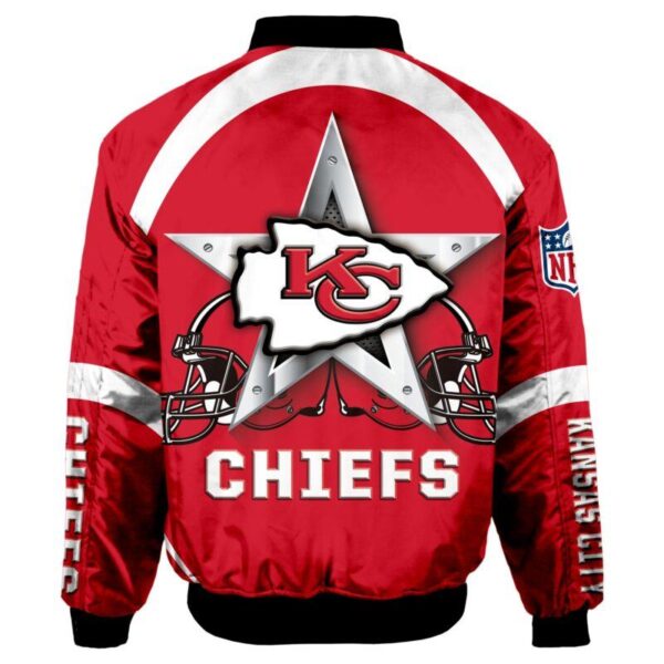 Kansas City Chiefs NFL 3d Bomber Jacket Graphic Running - New arrivals