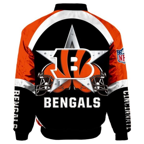 Cincinnati Bengals NFL 3d Bomber Jacket Graphic Running - New arrivals