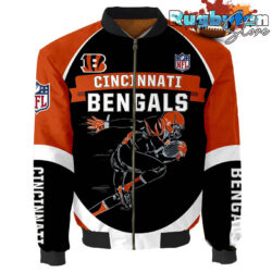 Cincinnati Bengals NFL 3d Bomber Jacket Graphic Running - New arrivals