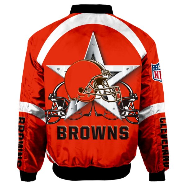 Cleveland Browns Bomber Jacket Men Women e1699931764544