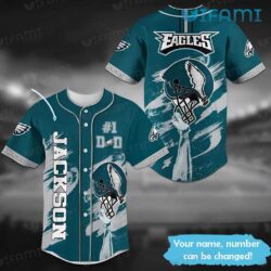 Custom Eagles Baseball Jersey Football Helmet Philadelphia Eagles Gift