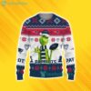 Cute Grinch American Football New England Patriots Ugly Christmas Sweater custom For Fans