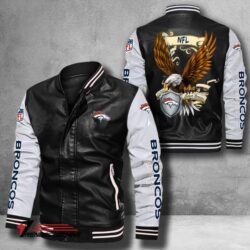 Denver-Broncos-NFL-USEagle-Bomber-Leather-Jacket-custom-black