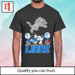 Detroit Lions Snoopy with friends football t-shirt,sweatshirt