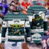 Eagles Christmas Sweater Baby Yoda Hug Football Philadelphia Eagles Gift