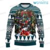 Eagles Christmas Sweater Football Helmet Wreath Philadelphia Eagles Gift