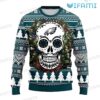 Eagles Christmas Sweater Sugar Skull Wreath Philadelphia Eagles Gift