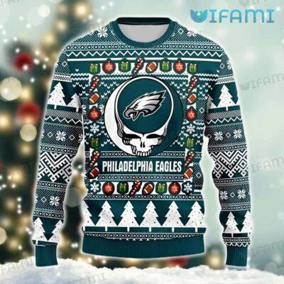 Eagles Ugly Sweater Grateful Dead Christmas Decorations Philadelphia Eagles Gift
