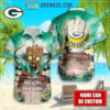 Green Bay Packers NFL Hawaiian Groot Design Button Shirt