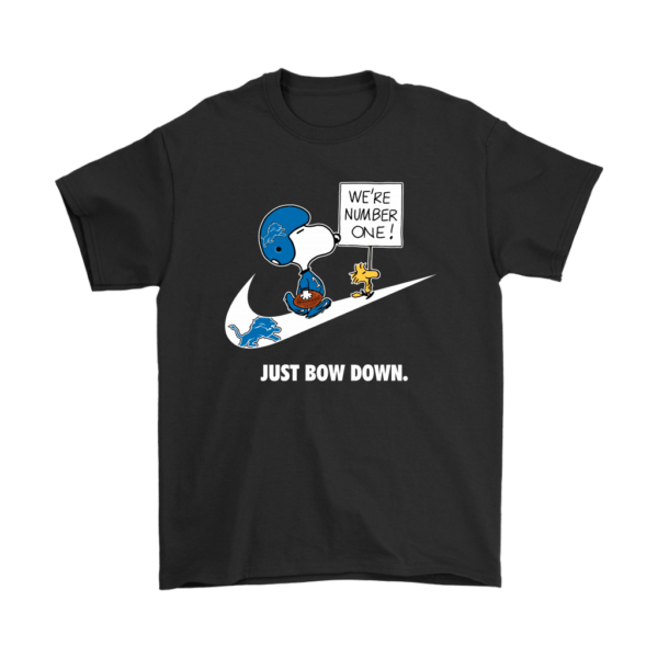 High quality Detroit Lions Are Number One, Just Bow Down Snoopy tShirts, sweatshirt