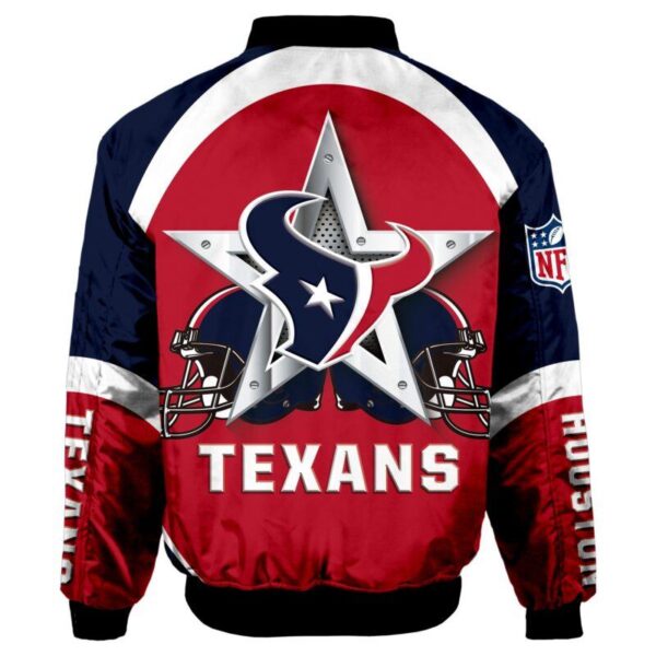 Houston Texans NFL 3d Bomber Jacket Graphic Running - New arrivals