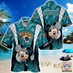 Great Los Angeles Rams Hawaiian Shirt Gift For Fans Jacksonville Jaguars nfl mickey mouse Hawaiian Shirt custom for fan