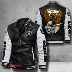 Las-Vegas-Raiders-NFL-USEagle-Bomber-Leather-Jacket-custom-black