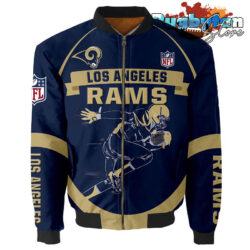 Los Angeles Rams NFL 3d Bomber Jacket Graphic Running - New arrivals