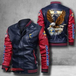 Los-Angeles-Rams-NFL-USEagle-Bomber-Leather-Jacket-custom-navy