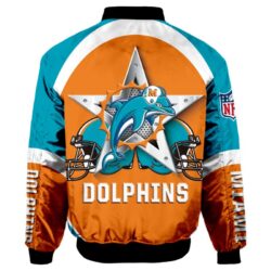 Miami Dolphins NFL 3d Bomber Jacket Graphic Running - New arrivals Miami Dolphins NFL 3d Bomber Jacket Graphic Running - New arrivals