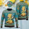Miami Dolphins NFL American Football Cute Winnie, The Pooh Bear Christmas Wool Knitted 3D Sweater Miami Dolphins NFL American Football Cute Winnie, The Pooh Bear Christmas Wool Knitted 3D Sweater