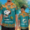 Miami Dolphins Snoopy Hawaiian Shirts