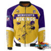 Minnesota Vikings NFL 3d Bomber Jacket Graphic Running - New arrivals Minnesota Vikings NFL 3d Bomber Jacket Graphic Running - New arrivals