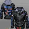 NFL Buffalo Bills Eagle American flag 2d hoodie mens leather jacket