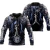 NFL New England Patriots Death Smoke Graphic 3d Hoodie for fan