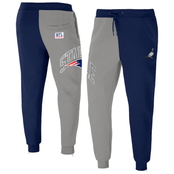 NFL New England Patriots Staple Split Logo Fleece Pants custom