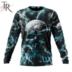 NFL Philadelphia Eagles Special Expendables Skull Design Hoodie NFL Philadelphia Eagles Special Expendables Skull Design Hoodie 6