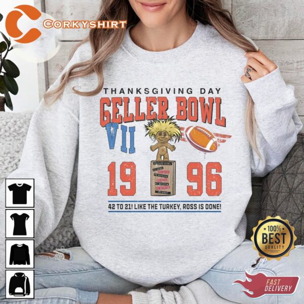 NFL Thanksgiving Day Football Geller Cup 1996 Champ Shirt