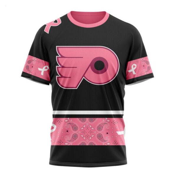 NHL Philadelphia Flyers Personalized Specialized Design In Classic Style With Paisley! WE WEAR PINK BREAST CANCER Hoodie 8
