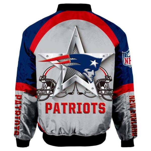 New England Patriots Bomber Unisex Coat e1699861324262