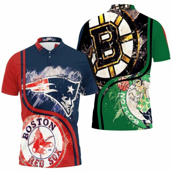 New England Patriots Boston Red Sox Boston Bruins Boston Celtic 3d Jersey Polo Shirt All Over Print Shirt 3d T shirt