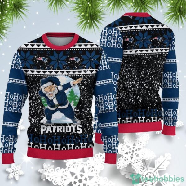 New England Patriots Christmas Santa Claus Ugly Christmas Sweater custom