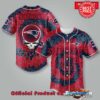 New England Patriots NFL Grateful Dead 3D Personalized Premium Baseball Jersey New England Patriots NFL Grateful Dead 3D Personalized Premium Baseball Jersey