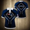 New England Patriots nfl 3D polo custom Red stripes 02