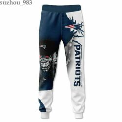 New England Patriots nfl Sweatpants new model death print 3D custom