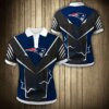 New England Patriots nfl custom 3D polo shirt lightning for fan