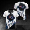 New England Patriots nfl logo custom 3D polo shirt super man style for fan
