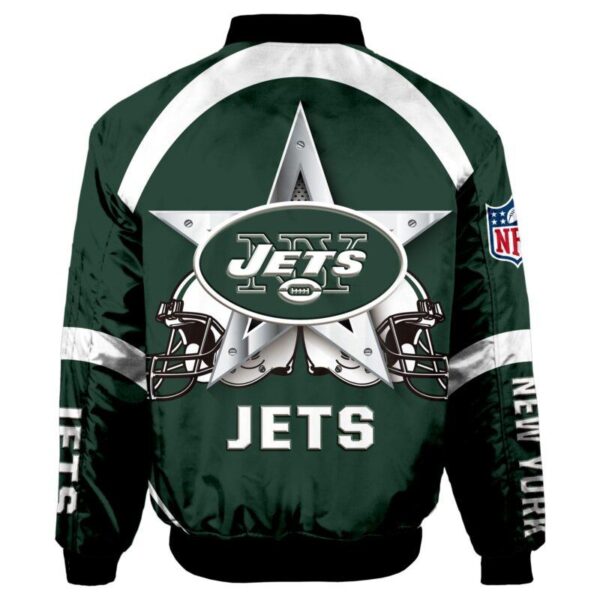 New York Jets NFL 3d Bomber Jacket Graphic Running - New arrivals