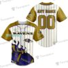 Personalized name Baltimore Ravens Fire Rugby Ball Stripes Baseball Jersey Personalized name Baltimore Ravens Fire Rugby Ball Stripes Baseball Jersey
