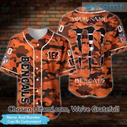 Personalized Bengals Baseball Jersey Camo Glamorous Bengals Christmas Gifts