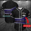 Personalized Crack Pattern Baltimore Ravens Baseball Jersey Shirt 1