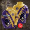 Personalized Curved Letter Mascot Baltimore Ravens Hoodie Personalized Curved Letter Mascot Baltimore Ravens Hoodie 1